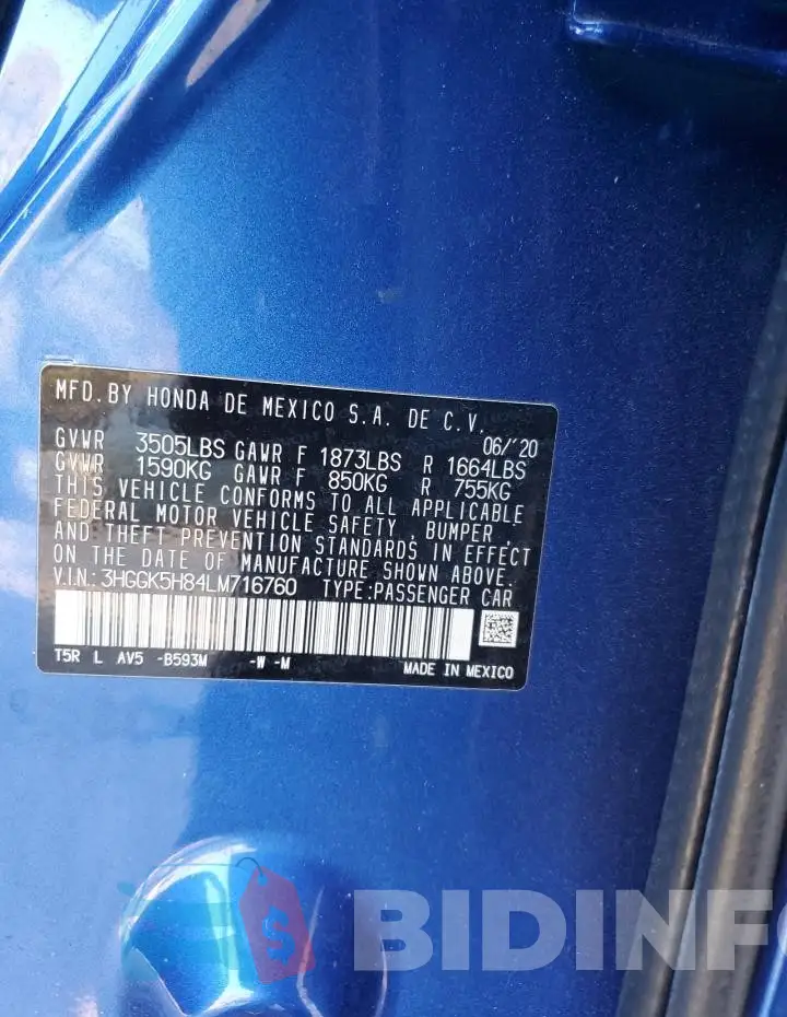 3HGGK5H84LM716760 Photo# 12
