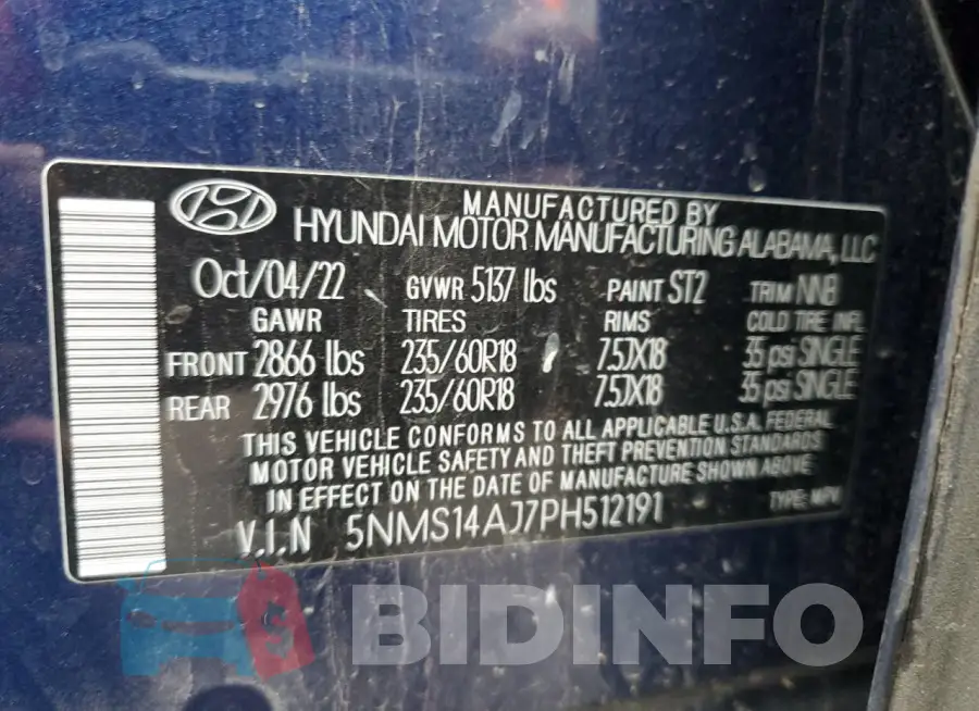 5NMS14AJ7PH512191 Photo# 14