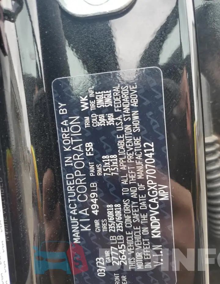 KNDPVCAGXP7070412 Photo# 13