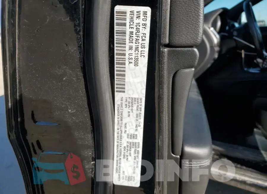 1C4RJFAG1NC113500 Photo# 13