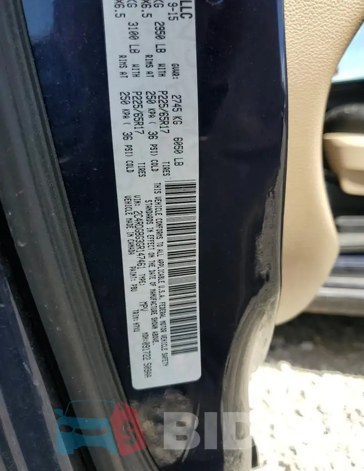 2C4RDGBG3GR147461 Photo# 13