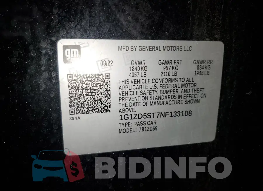 1G1ZD5ST7NF133108 Photo# 12