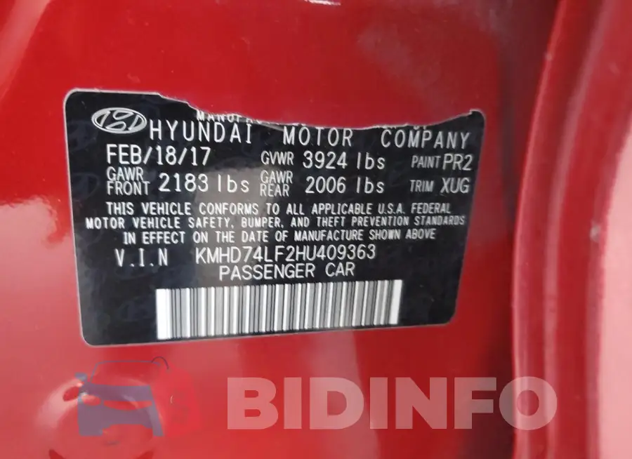 KMHD74LF2HU409363 Photo# 12