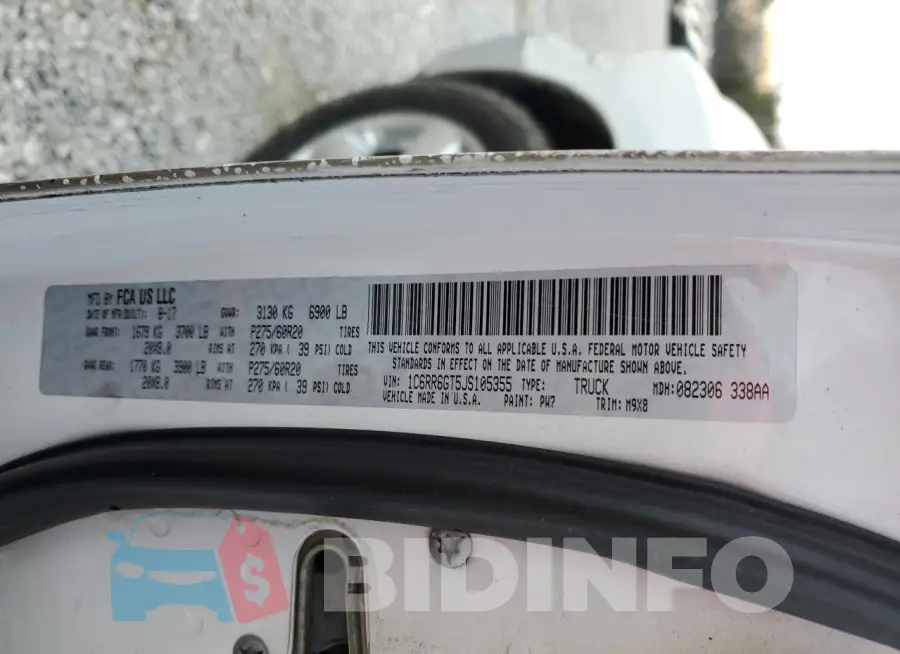 1C6RR6GT5JS105355 Photo# 12