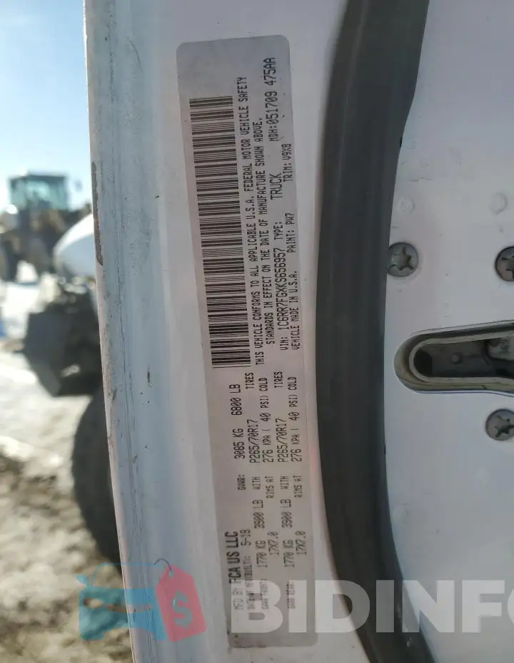 1C6RR7FGXKS656957 Photo# 13
