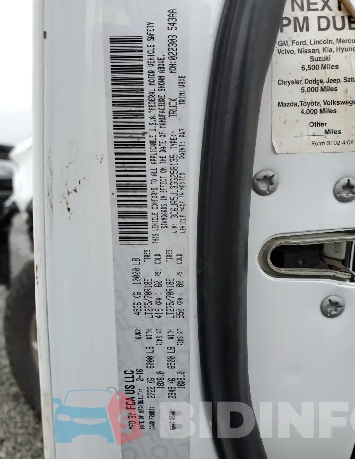 3C6UR5JL3GG258135 Photo# 13