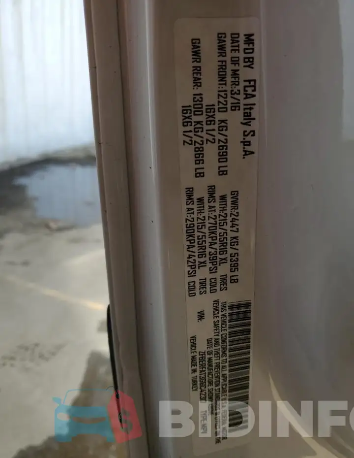 ZFBERFAT3G6C42317 Photo# 13