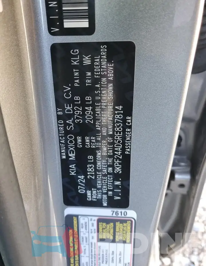 3KPF24AD5RE837814 Photo# 12