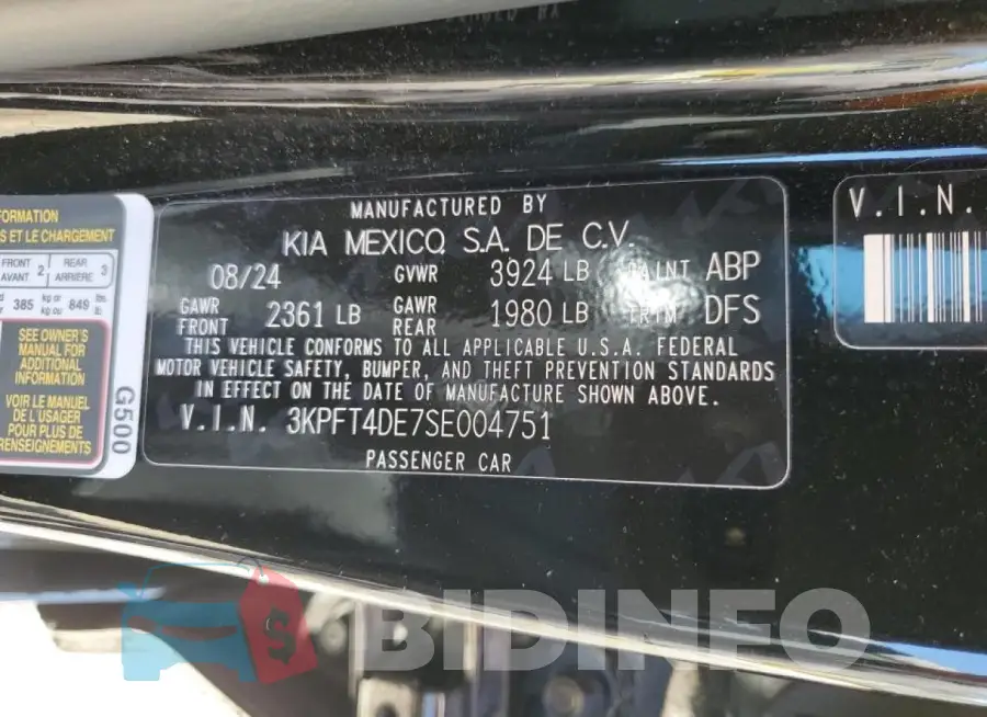 3KPFT4DE7SE004751 Photo# 12