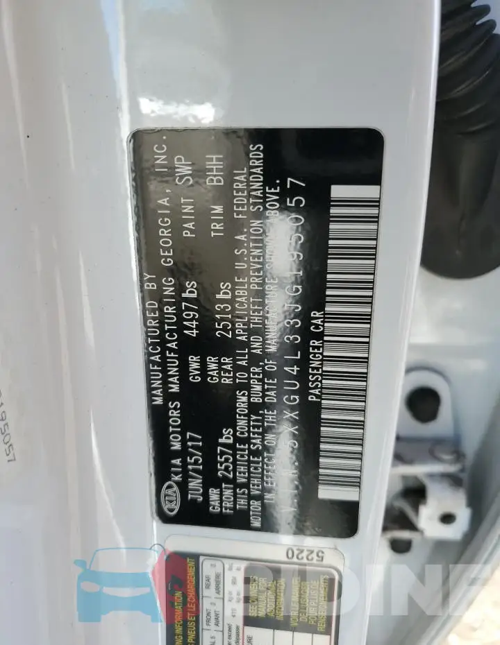 5XXGU4L33JG195057 Photo# 12