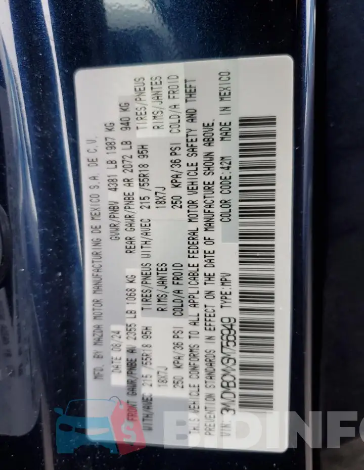 3MVDMBCMXSM756949 Photo# 12