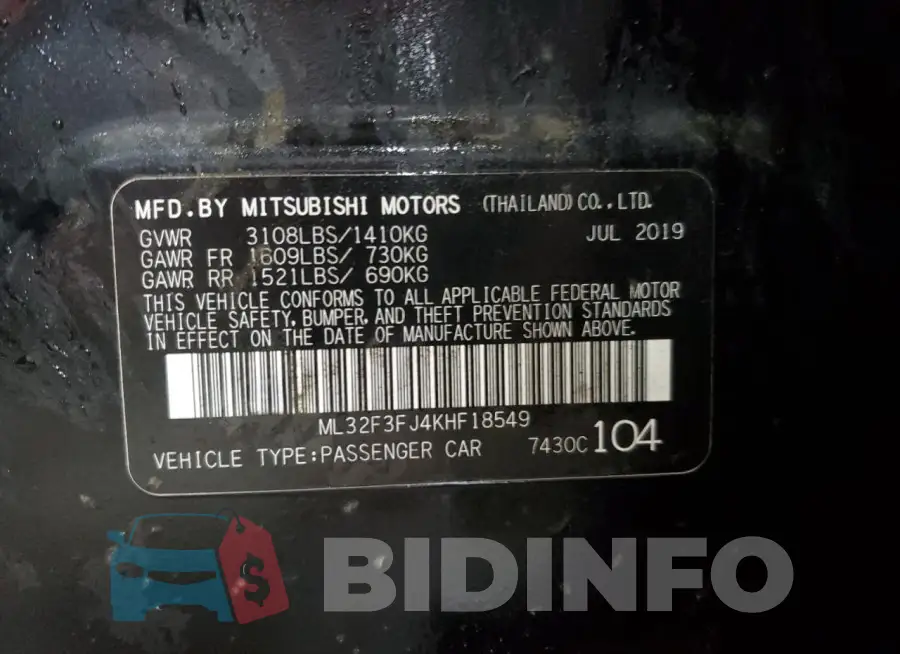 ML32F3FJ4KHF18549 Photo# 12