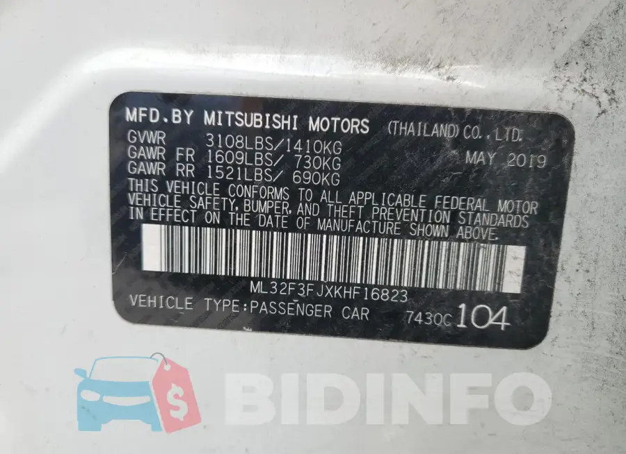 ML32F3FJXKHF16823 Photo# 12
