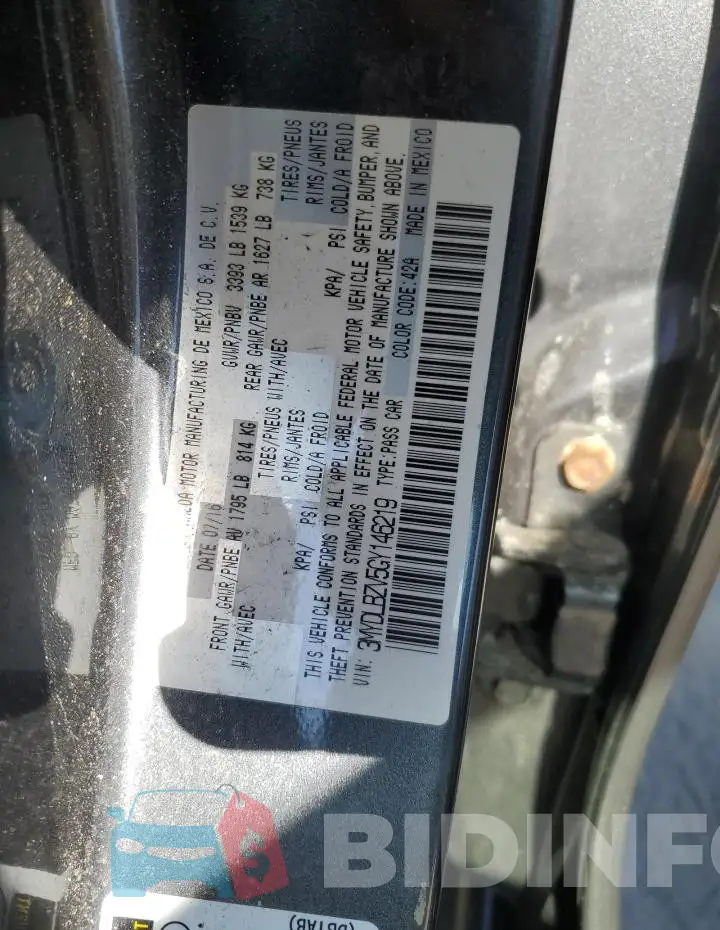 3MYDLBZV5GY146219 Photo# 12