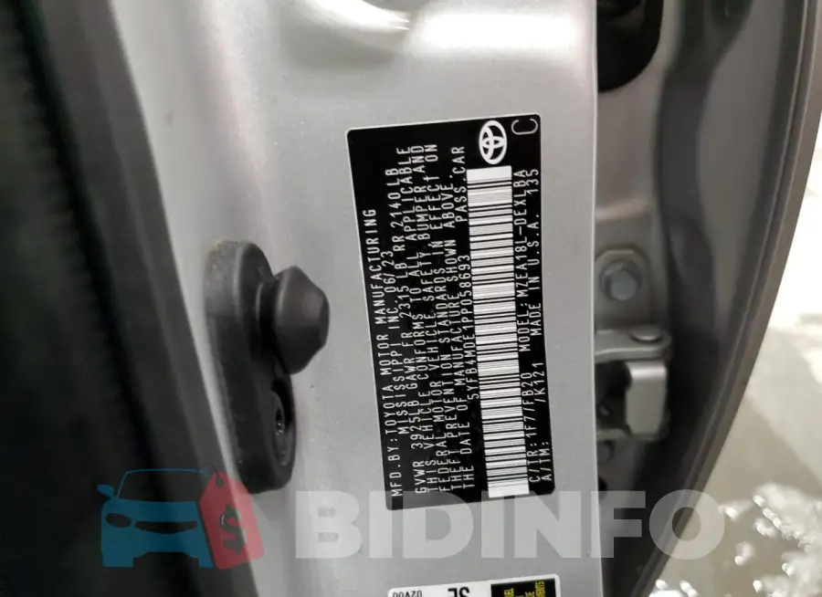 5YFB4MDE1PP058693 Photo# 12