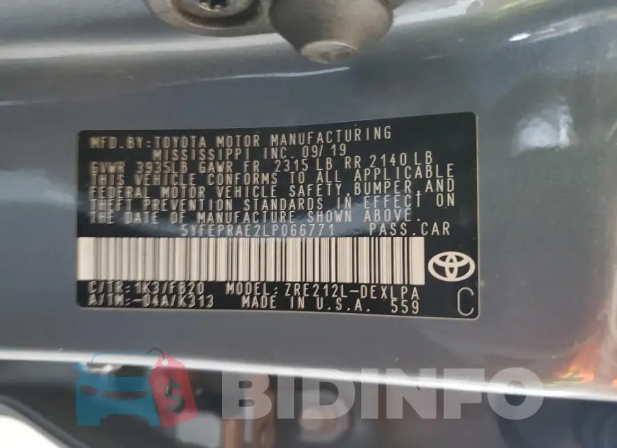 5YFEPRAE2LP066771 Photo# 12