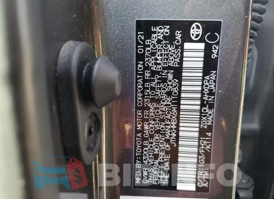JTNKHMBX6M1110839 Photo# 12