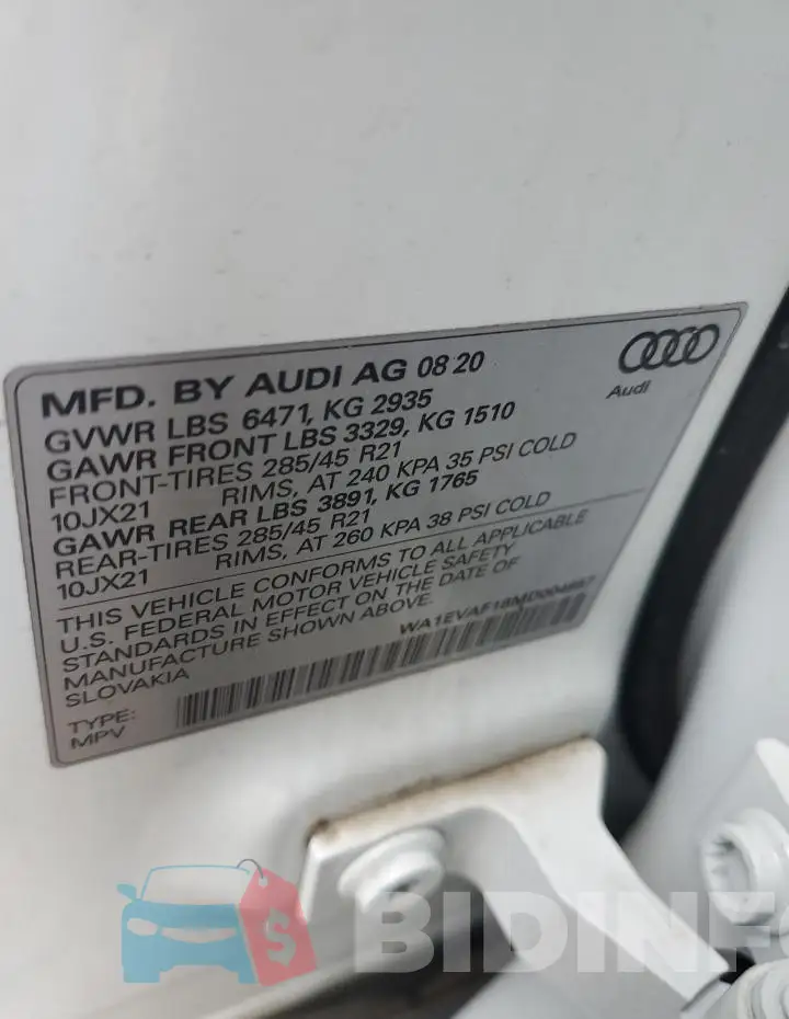 WA1EVAF18MD004657 Photo# 13