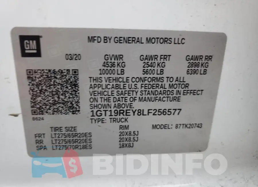 1GT19REY8LF256577 Photo# 12