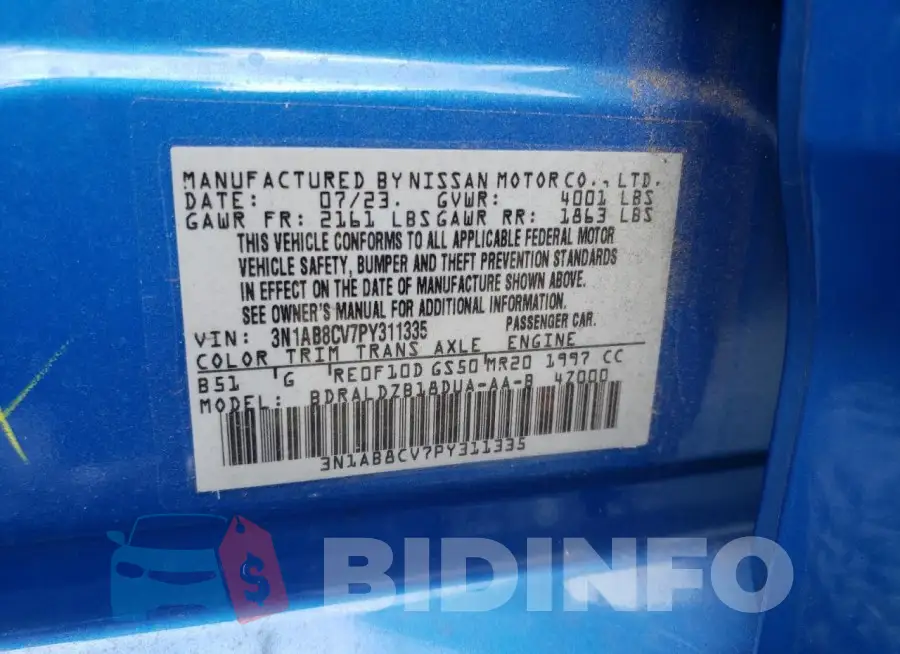 3N1AB8CV7PY311335 Photo# 12