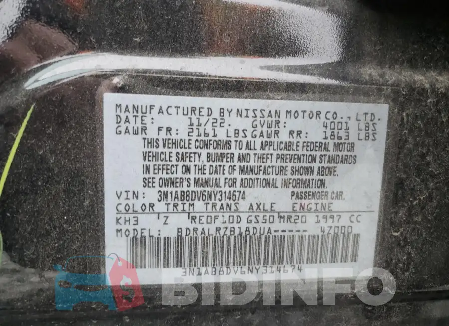 3N1AB8DV6NY314674 Photo# 12