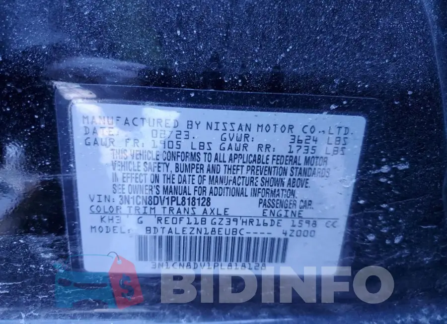 3N1CN8DV1PL818128 Photo# 13