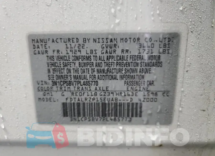 3N1CP5BV7PL485770 Photo# 13