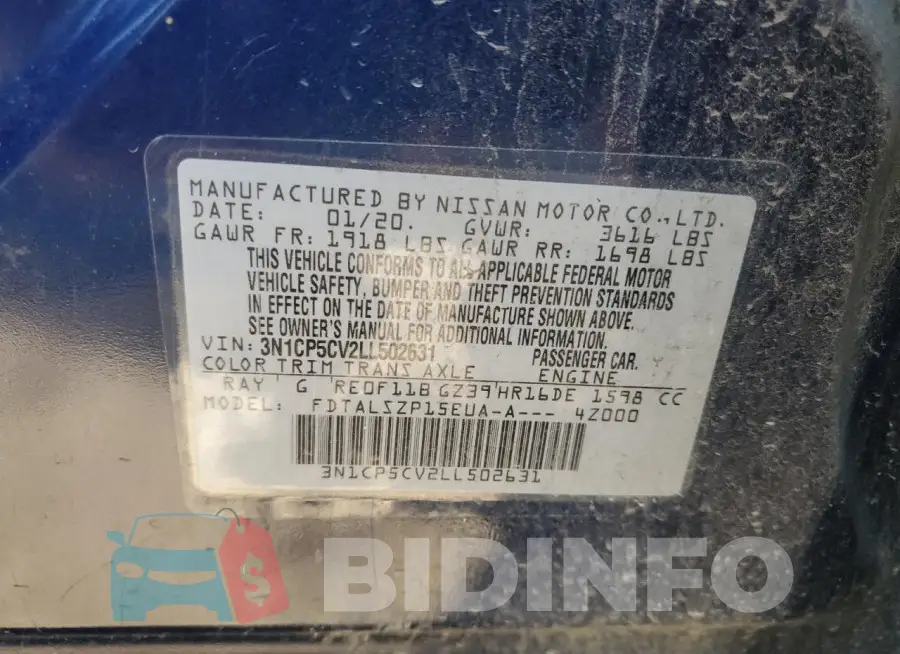3N1CP5CV2LL502631 Photo# 12