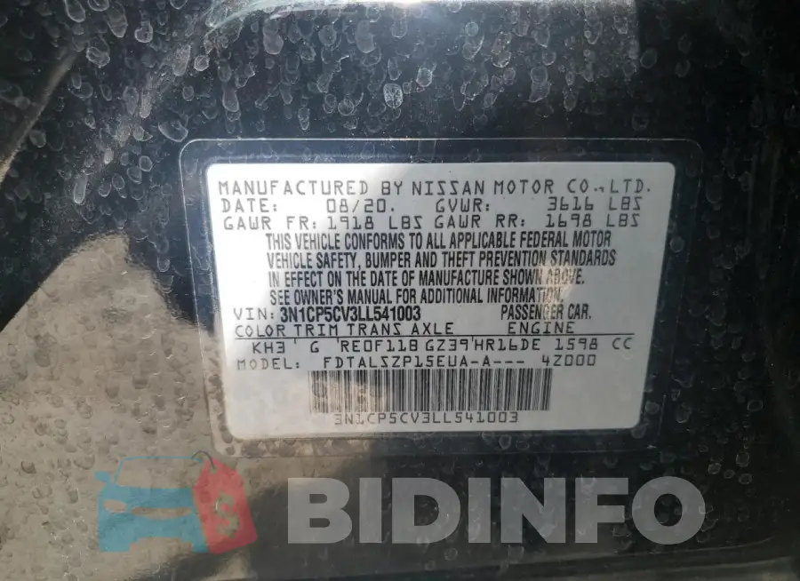 3N1CP5CV3LL541003 Photo# 13