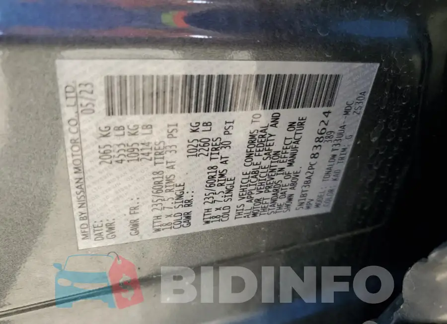 5N1BT3BA2PC838624 Photo# 12