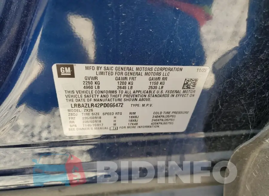 LRBAZLR42PD066472 Photo# 13