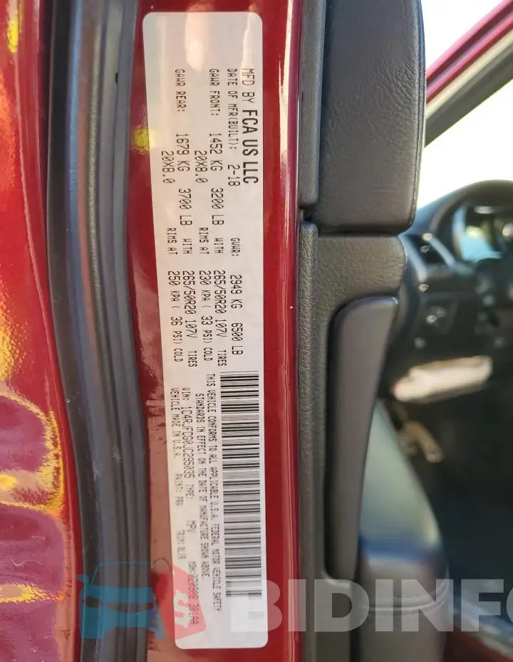 1C4RJFCG0JC295035 Photo# 14