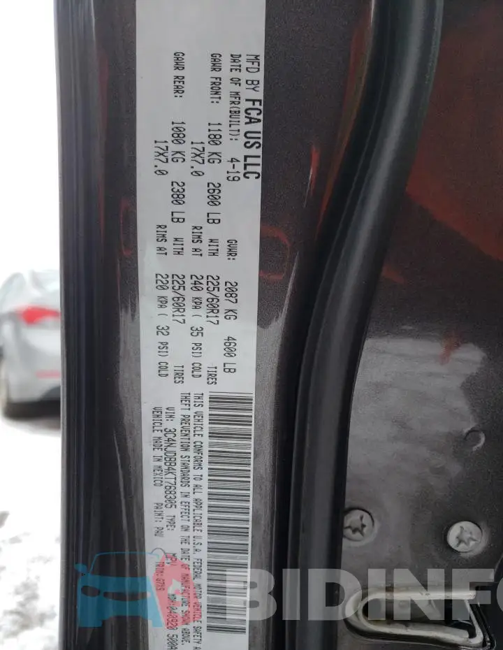 3C4NJDBB4KT768305 Photo# 13