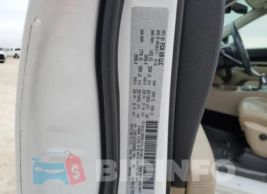 1C4RDJDG7HC643853 Photo# 13