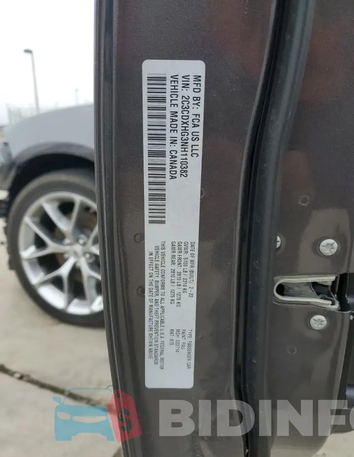 2C3CDXHG3NH110382 Photo# 13