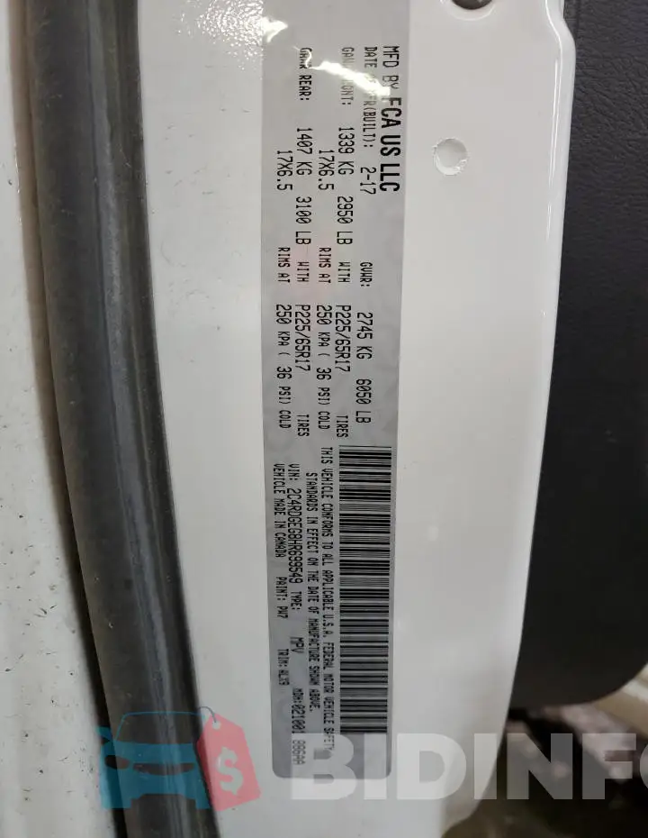 2C4RDGEG8HR699549 Photo# 14