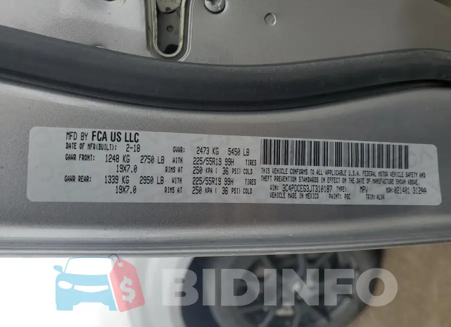 3C4PDCEG3JT310187 Photo# 13