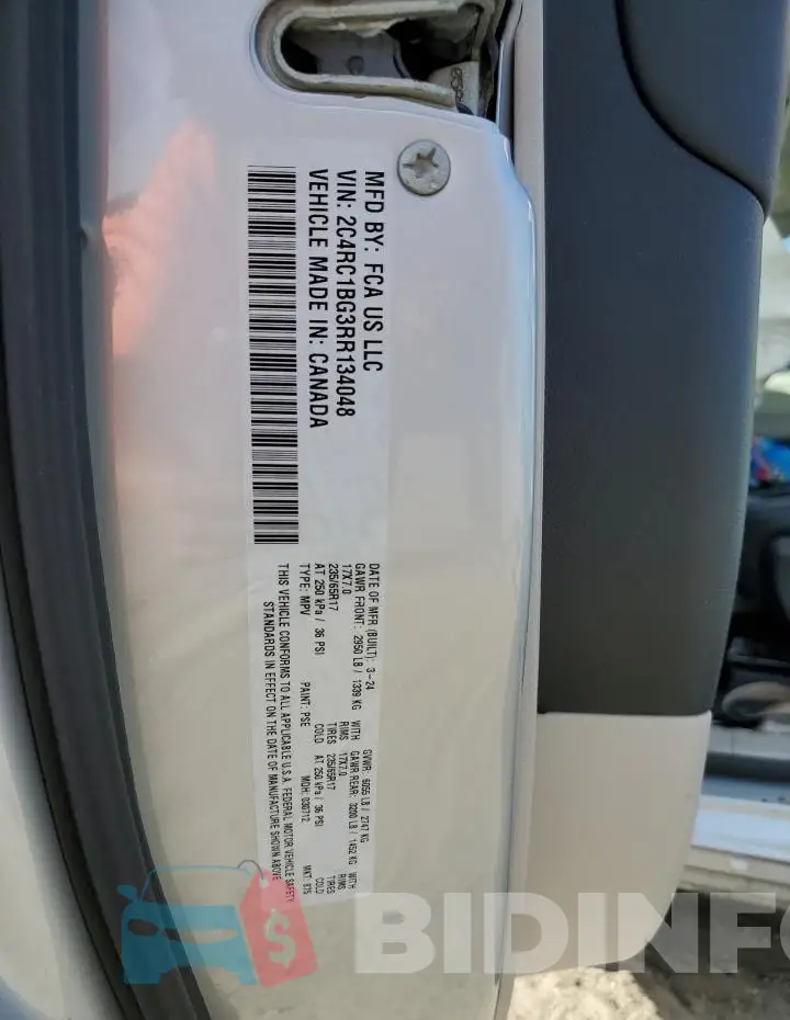 2C4RC1BG3RR134048 Photo# 13