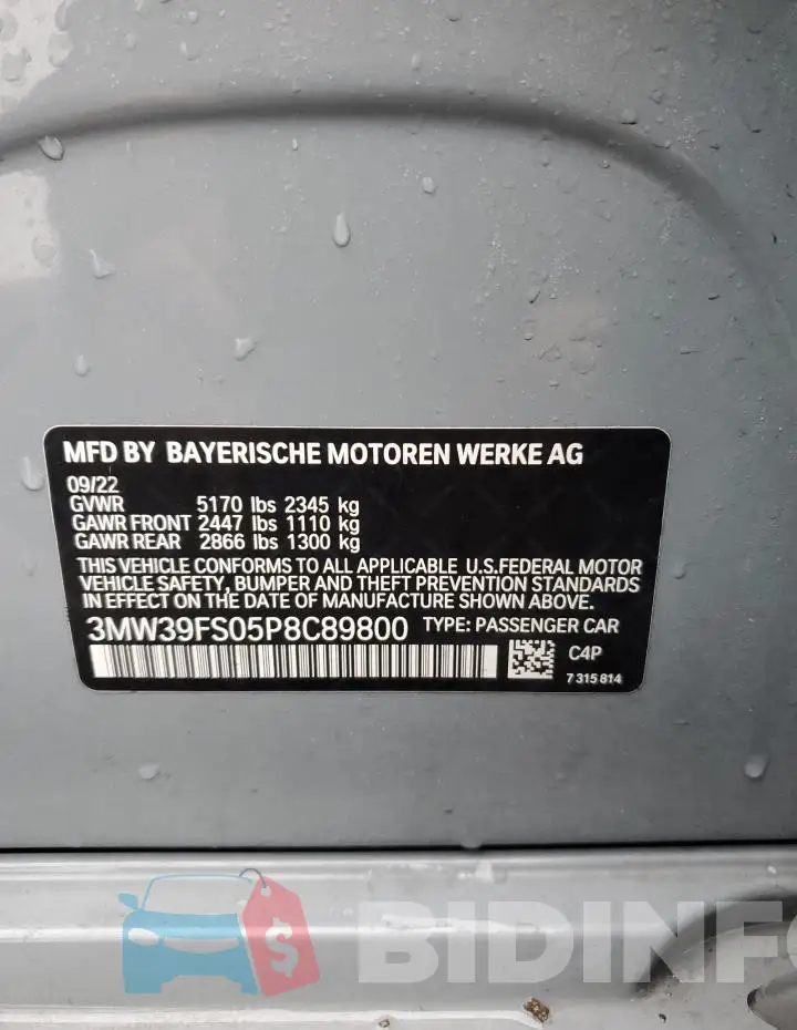 3MW39FS05P8C89800 Photo# 12
