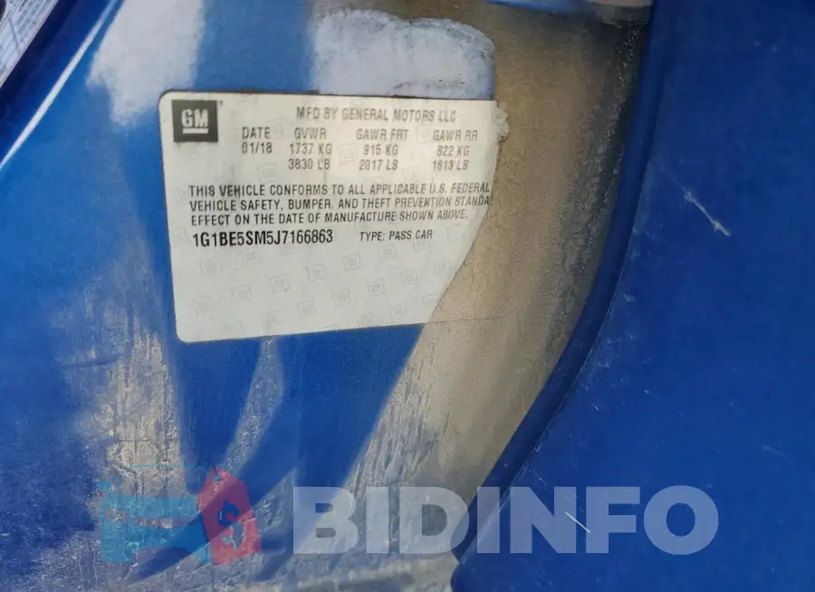 1G1BE5SM5J7166863 Photo# 12