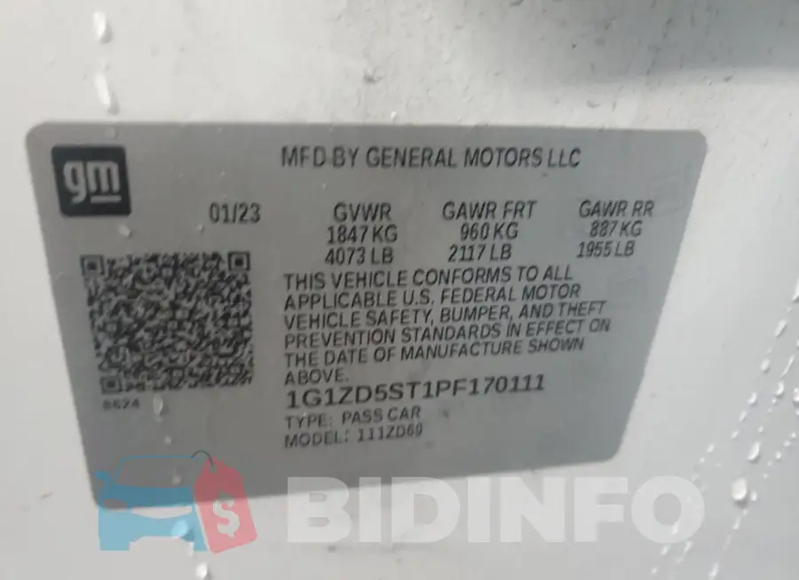 1G1ZD5ST1PF170111 Photo# 12