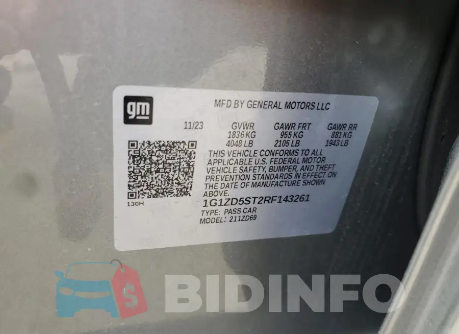 1G1ZD5ST2RF143261 Photo# 13