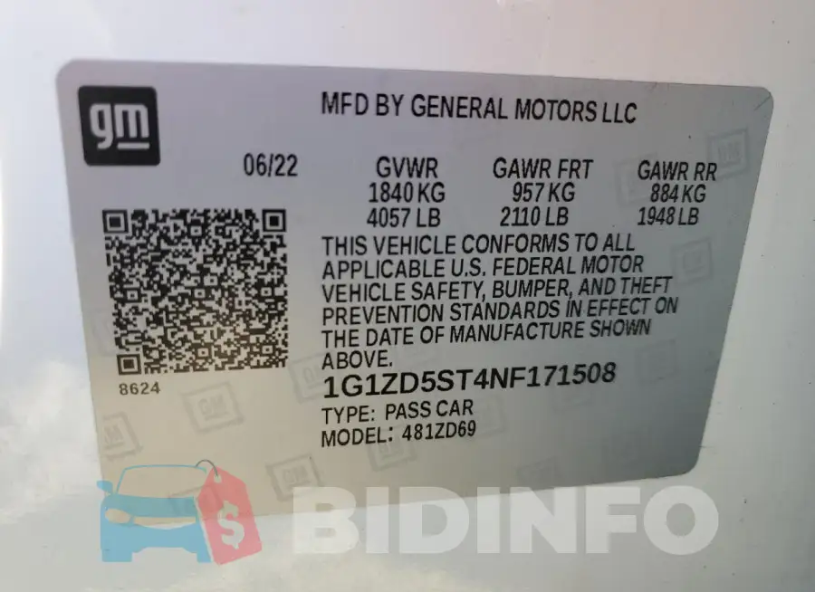 1G1ZD5ST4NF171508 Photo# 12