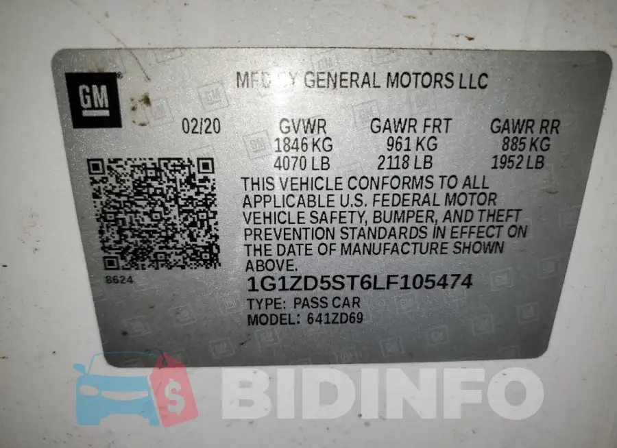 1G1ZD5ST6LF105474 Photo# 12