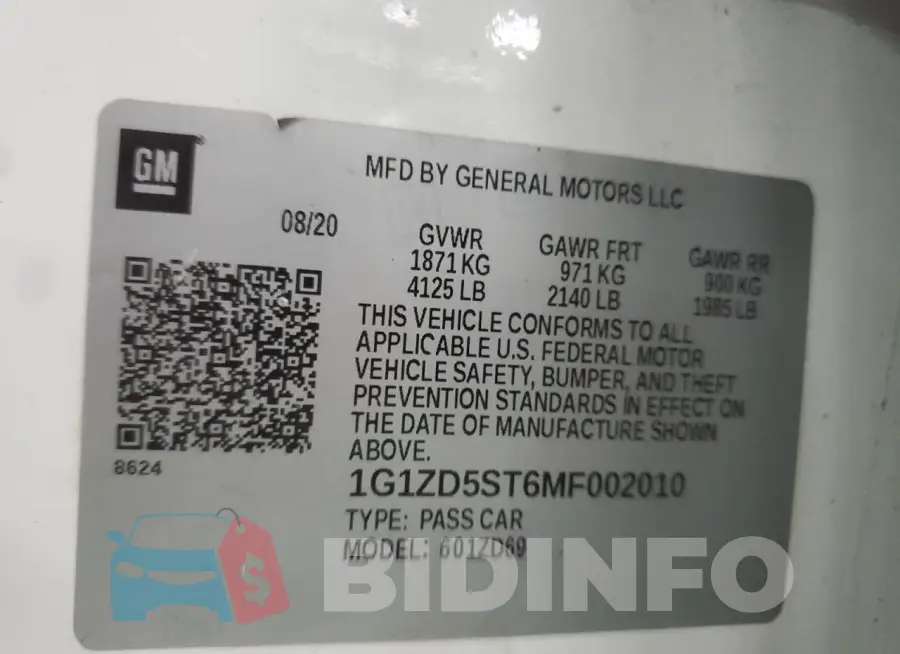 1G1ZD5ST6MF002010 Photo# 12