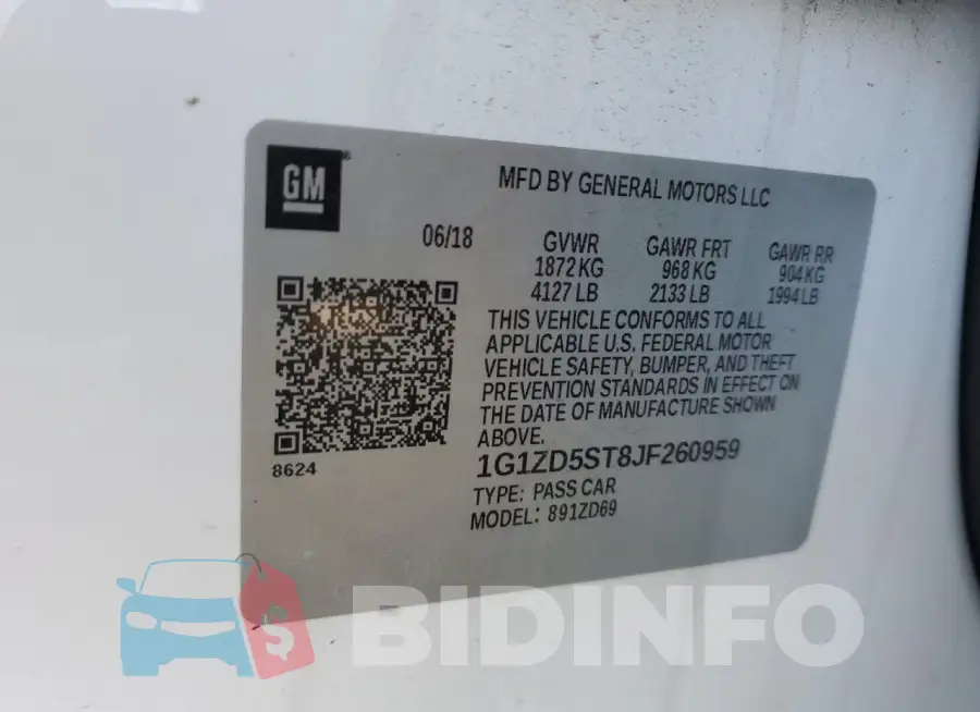 1G1ZD5ST8JF260959 Photo# 12