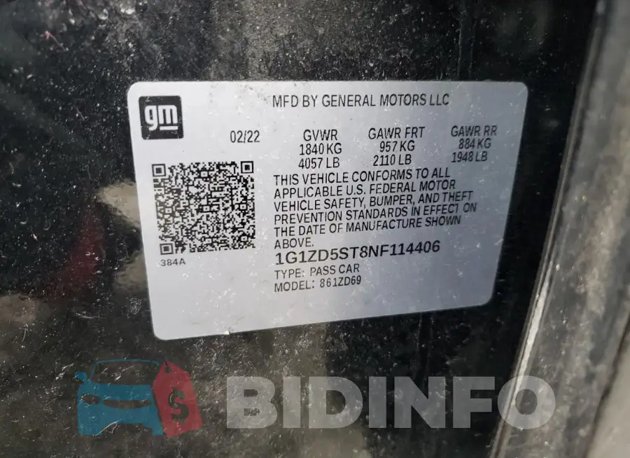 1G1ZD5ST8NF114406 Photo# 12