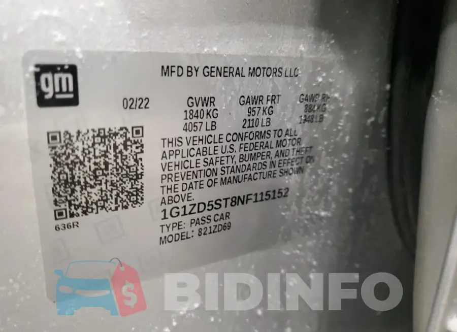 1G1ZD5ST8NF115152 Photo# 13