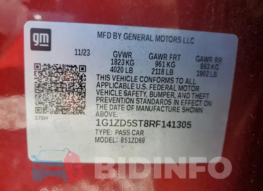 1G1ZD5ST8RF141305 Photo# 13