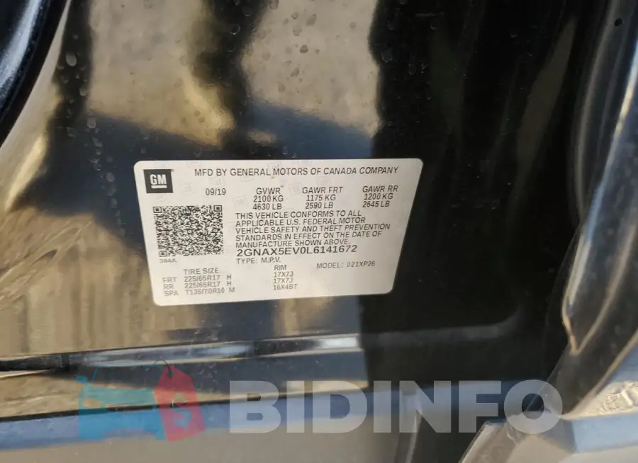 2GNAX5EV0L6141672 Photo# 14